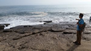 Walk down to the water for an amazing view at El Salto del Fraile restaurant in Lima, Peru.