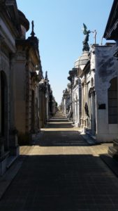 The hundreds of crypts in the Cementerio de la Recoleta.