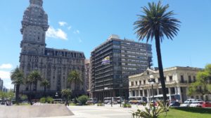 Plaza de Independicia in Montevideo.