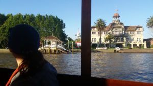 Spectacular views during our boat taxi to our hotel in the Tigre delta.