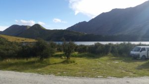 The most scenic campsite of our trip at Moke Lake.