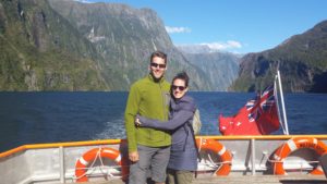 Cruising trough the fiord;s of Milford Sound. 