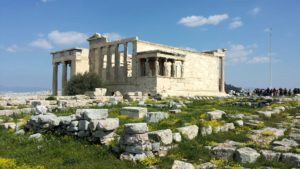 The Old Temple of Athena located on the Acropolis.