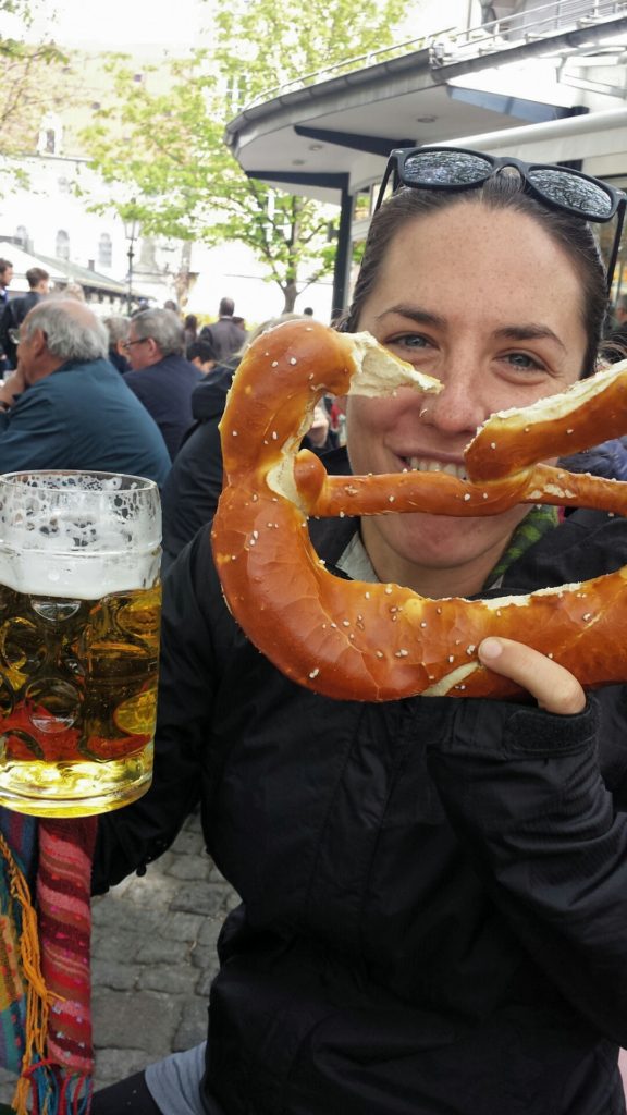 Starting the day right with a Bavarian breakfast.